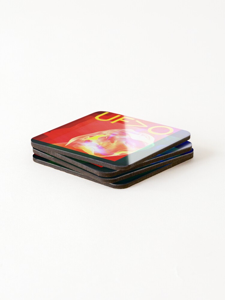 Thumbnail 4 of 5, Coasters (Set of 4), UFO designed and sold by Boxkite.