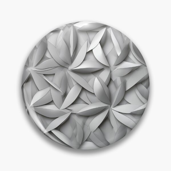 Item preview, A Captivating 3D Gray Textured Flower Pattern designed and sold by aweartome.