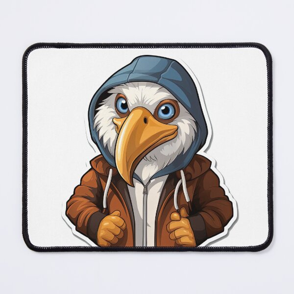 Item preview, Cool Hornbill in casual clothing designed and sold by Sidewayanimals.