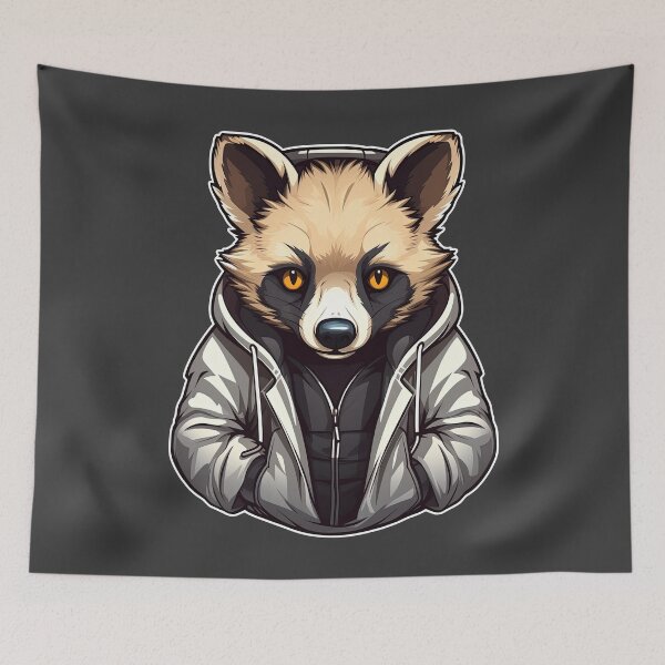 Item preview, Cool Hyena in casual clothing designed and sold by Sidewayanimals.