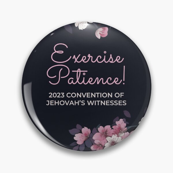 Item preview, 2023 Exercise Patience Convention - Floral pink designed and sold by BestPlannerShop.