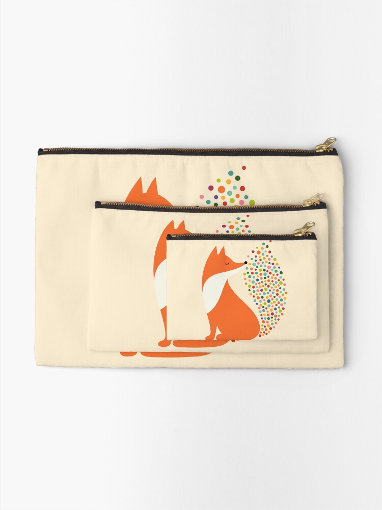 Thumbnail 2 of 4, Zipper Pouch, Little Fire designed and sold by AndyWestface.