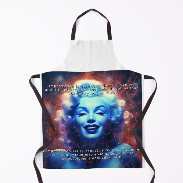Item preview, Marylin Monroe quote imperfection, beauty, genius... By Jonathan P. and AI designed and sold by JonathanP514.