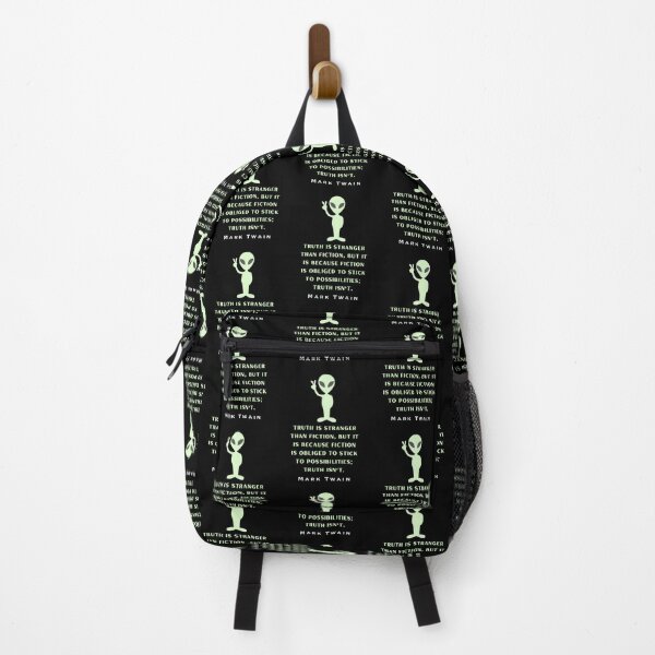 Item preview, Alien with Mark Twain quote: Truth is stranger than fiction... designed and sold by artbleed.