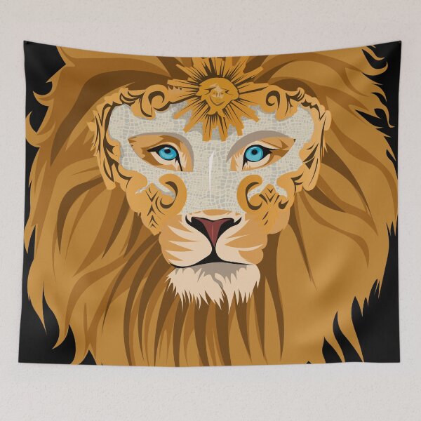 Item preview, royal lion golden mane designed and sold by illustrational0.