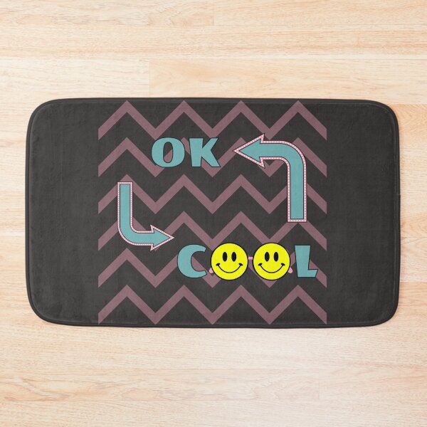 Item preview, Ok and Cool Text with Smiley Face Design designed and sold by DaiInMetropolis.