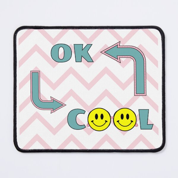 Item preview, Ok and Cool Text with Smiley Face Design designed and sold by DaiInMetropolis.