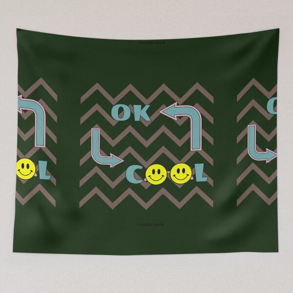 Item preview, Ok and Cool Text with Smiley Face Design designed and sold by DaiInMetropolis.