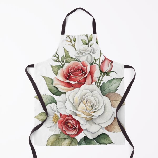 Item preview, white and red roses designed and sold by HAMDY-art.
