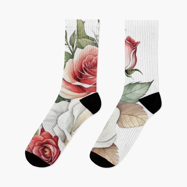 Item preview, white and red roses designed and sold by HAMDY-art.