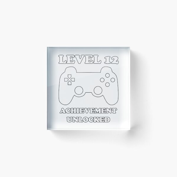 Item preview, Level 12 Achievement Unlocked Gamer Next Level 12 years old birthday designed and sold by geekydesigner.
