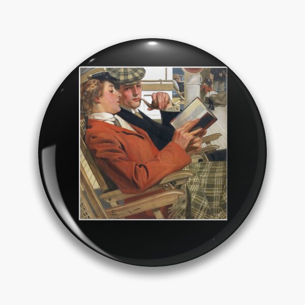 Item preview, Couple Reading (1904) - J. C. Leyendecker designed and sold by roosev-elsimon.