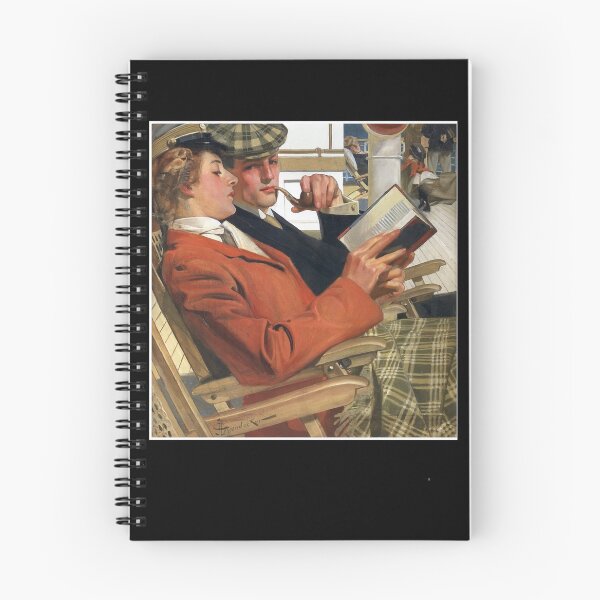 Item preview, Couple Reading (1904) - J. C. Leyendecker designed and sold by roosev-elsimon.