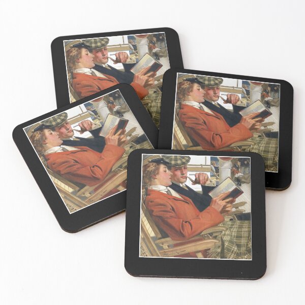 Item preview, Couple Reading (1904) - J. C. Leyendecker designed and sold by roosev-elsimon.