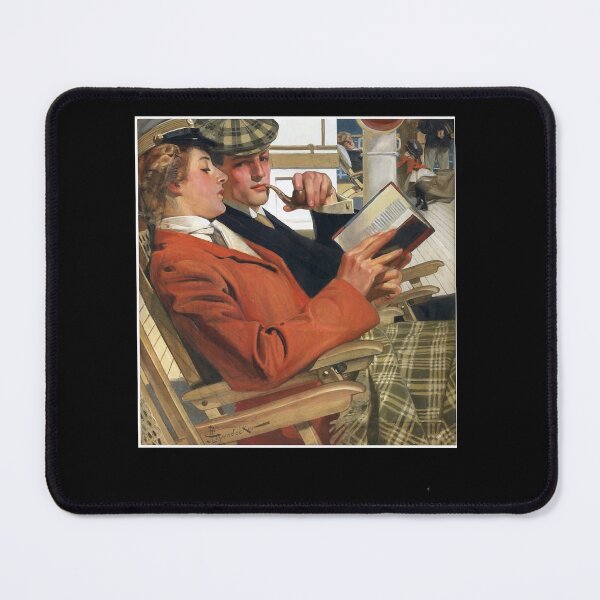 Item preview, Couple Reading (1904) - J. C. Leyendecker designed and sold by roosev-elsimon.