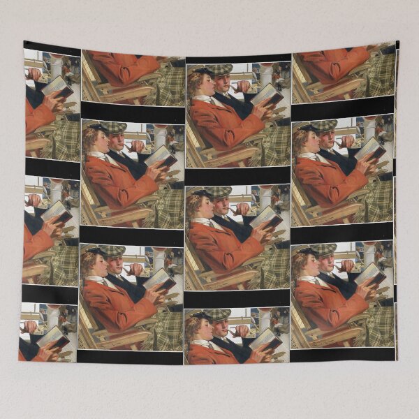 Item preview, Couple Reading (1904) - J. C. Leyendecker designed and sold by roosev-elsimon.