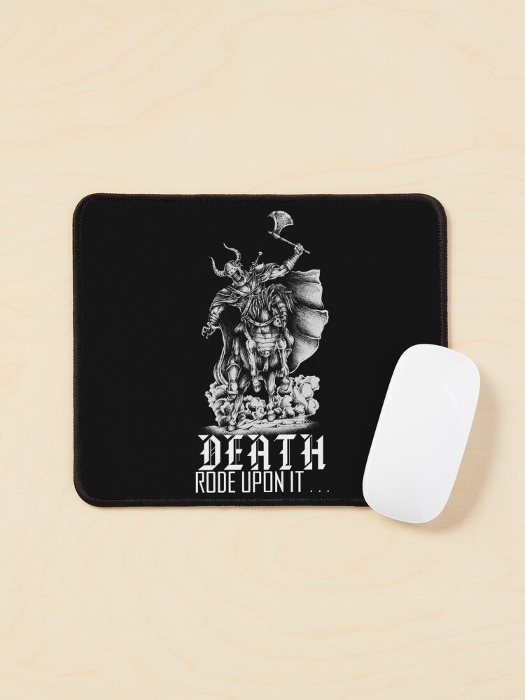 Thumbnail 1 of 5, Mouse Pad, Death Rode Upon It designed and sold by askthebookbug.