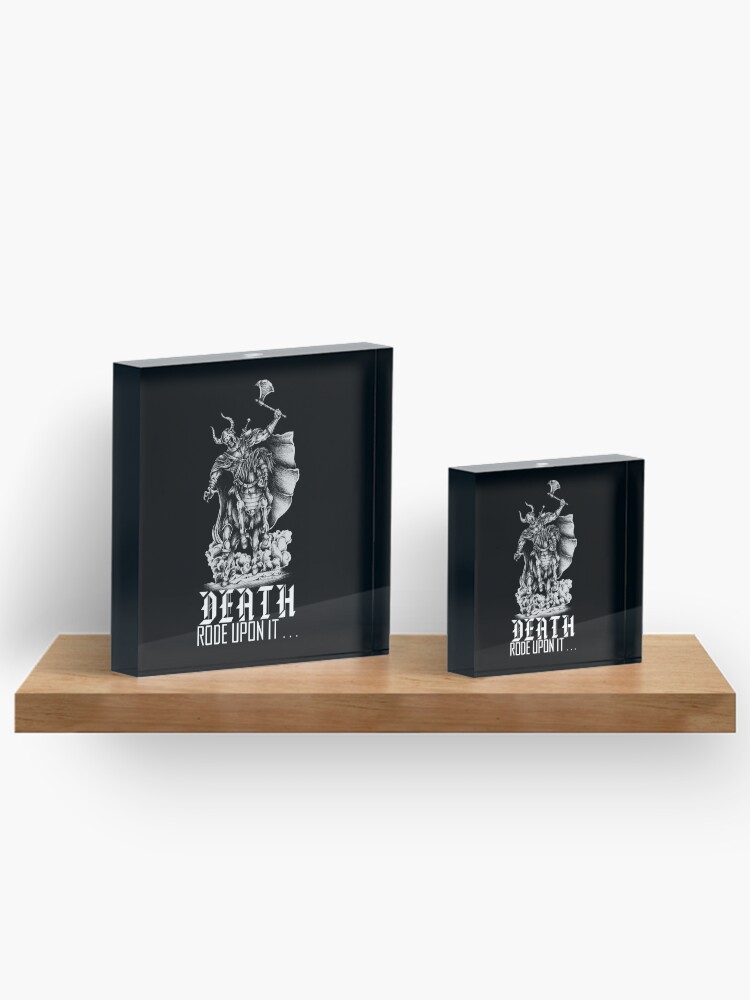 Thumbnail 3 of 5, Acrylic Block, Death Rode Upon It designed and sold by askthebookbug.