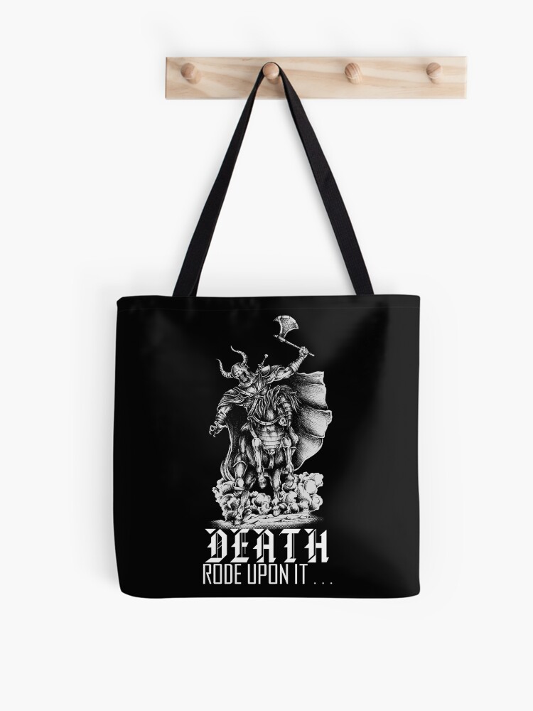 Thumbnail 1 of 2, Tote Bag, Death Rode Upon It designed and sold by askthebookbug.
