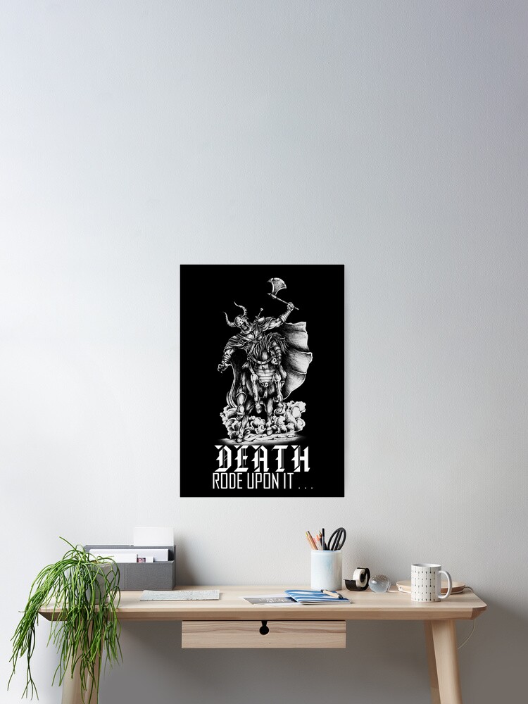 Thumbnail 2 of 3, Poster, Death Rode Upon It designed and sold by askthebookbug.