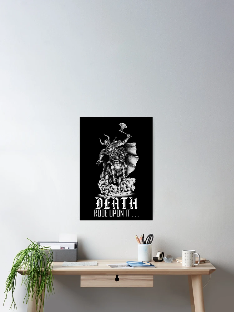 Thumbnail 2 of 3, Poster, Death Rode Upon It designed and sold by askthebookbug.