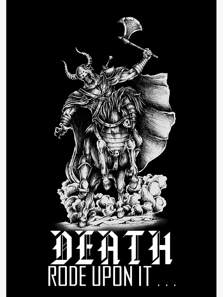 Thumbnail 3 of 3, Poster, Death Rode Upon It designed and sold by askthebookbug.