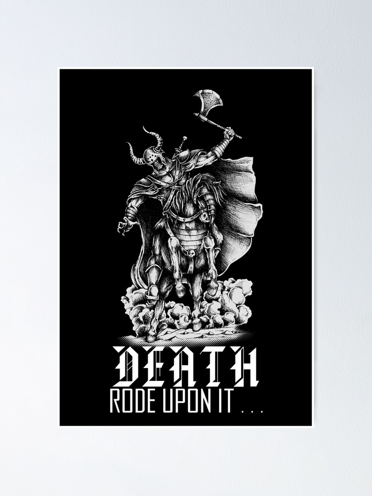 Thumbnail 1 of 3, Poster, Death Rode Upon It designed and sold by askthebookbug.