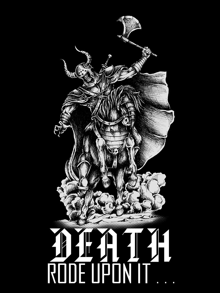 Thumbnail 7 of 7, Oversized T-Shirt, Death Rode Upon It designed and sold by askthebookbug.