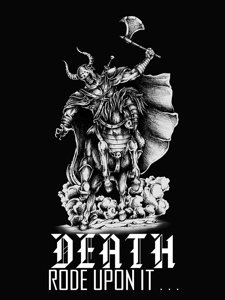 Thumbnail 4 of 4, Boxy T-Shirt, Death Rode Upon It designed and sold by askthebookbug.