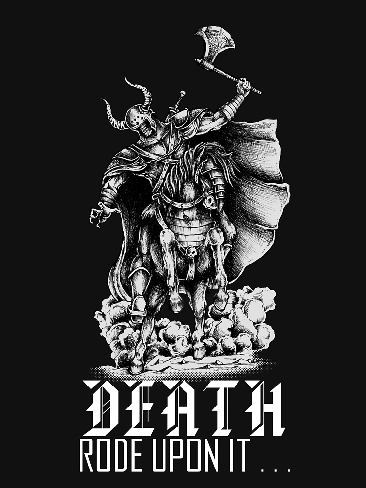 Thumbnail 6 of 6, Premium Oversized Hoodie, Death Rode Upon It designed and sold by askthebookbug.