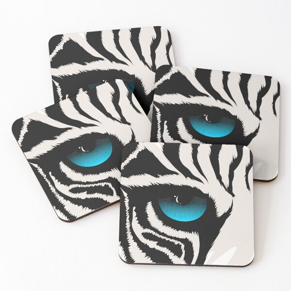 Item preview, white tiger blue eye designed and sold by illustrational0.
