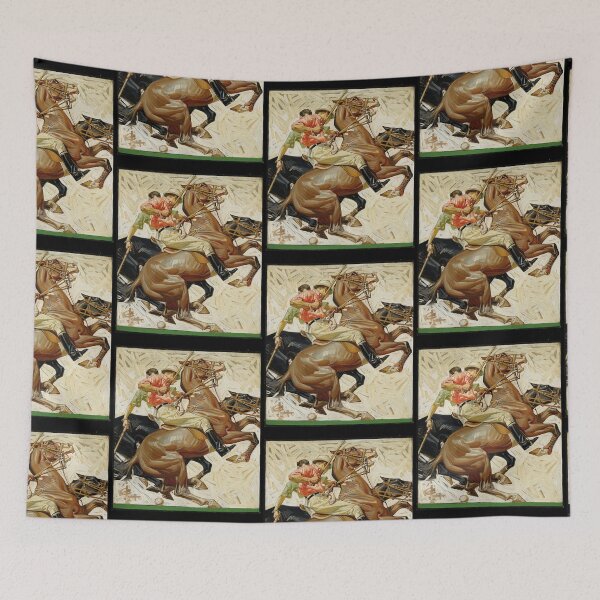 Item preview, Polo Players on Horseback (1914) - J. C. Leyendecker designed and sold by roosev-elsimon.