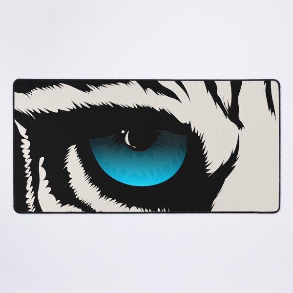 Item preview, white tiger blue eye designed and sold by illustrational0.