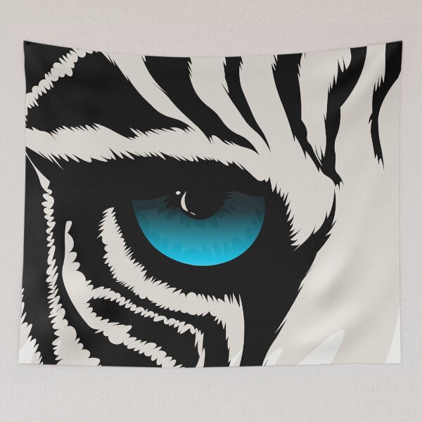 Item preview, white tiger blue eye designed and sold by illustrational0.