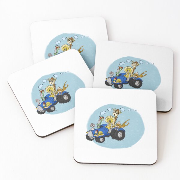 Item preview, Animals on a Blue Tractor designed and sold by Everyday Motif.