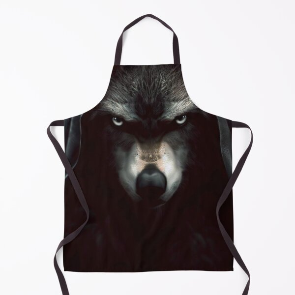 Aperçu de l'œuvre Voile du guerrier : le visage magistral du loup créée et vendue par TeesMi.