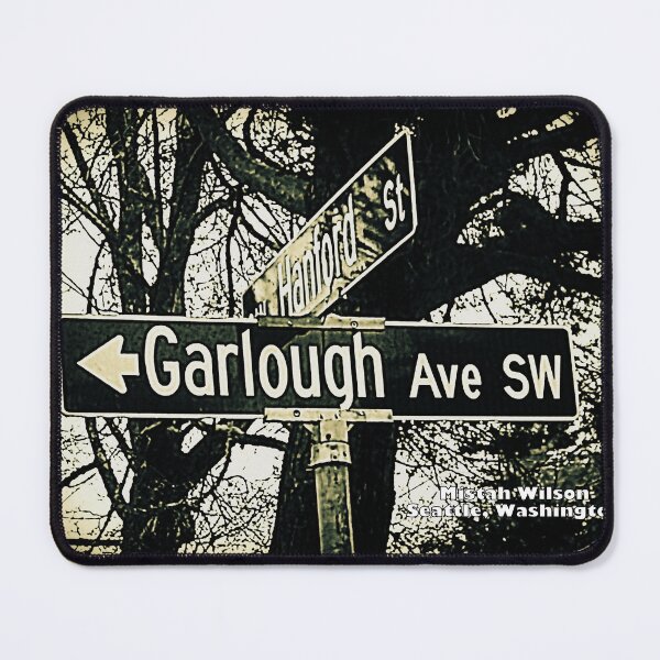 Item preview, Garlough Avenue Southwest & Southwest Hanford Street, West Seattle, Washington by Mistah Wilson designed and sold by The Street Sign Store.