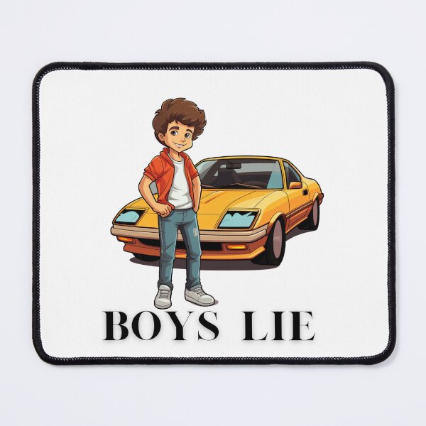 Item preview, Boys Lie boy with orange car designed and sold by Socool101.