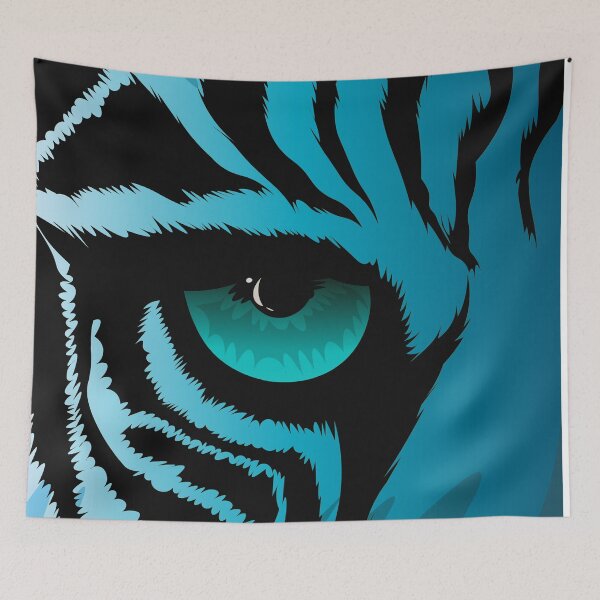 Item preview, blue tiger blue eye designed and sold by illustrational0.