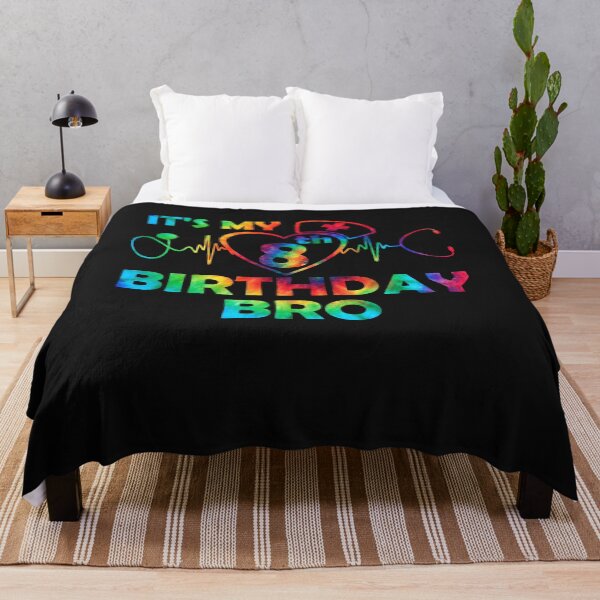 Item preview, Tie Dye It's my 8th birthday bro Eighth B-day party for boys designed and sold by mainana78.