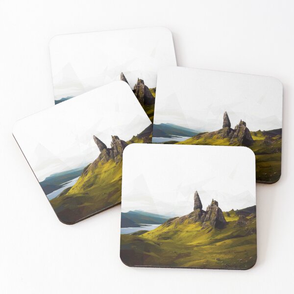 Item preview, The Storr, Staffin Isle of Skye. Image created using geometric shapes designed and sold by EdgyEdgeArt.