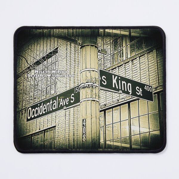 Item preview, Occidental Avenue South & South King Street, Seattle, Washington by Mistah Wilson designed and sold by The Street Sign Store.