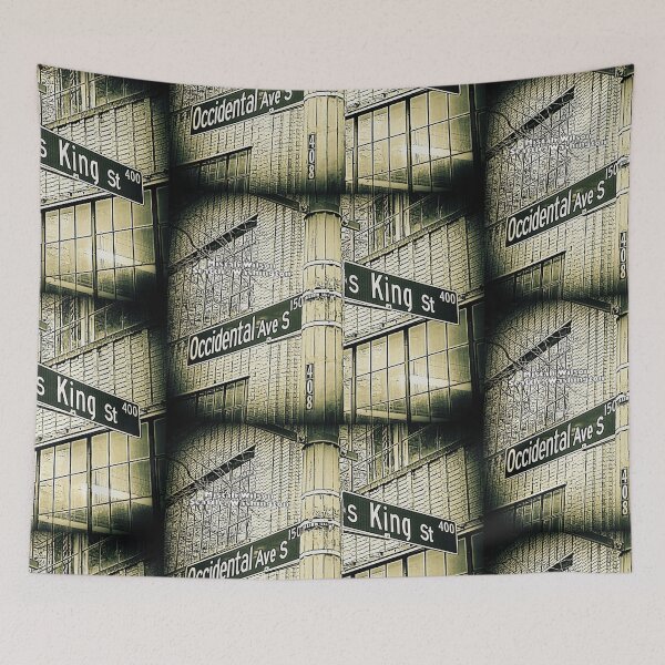 Item preview, Occidental Avenue South & South King Street, Seattle, Washington by Mistah Wilson designed and sold by The Street Sign Store.