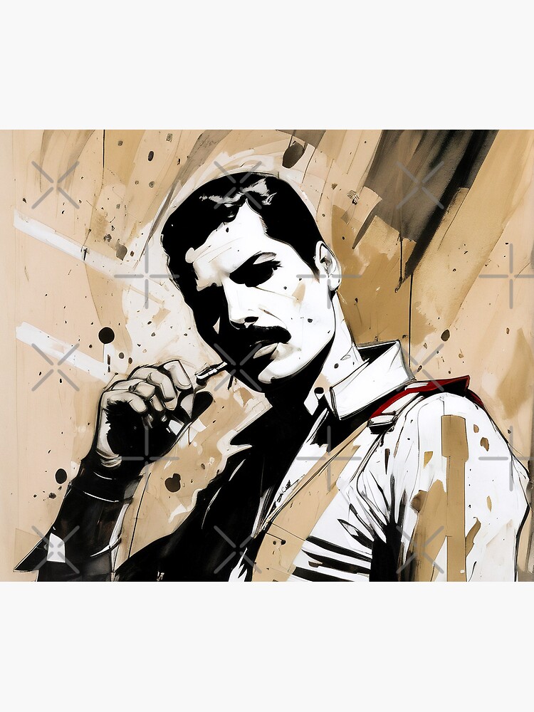 Disover Freddy Mercury Mouse Pad, Queen Band Decor