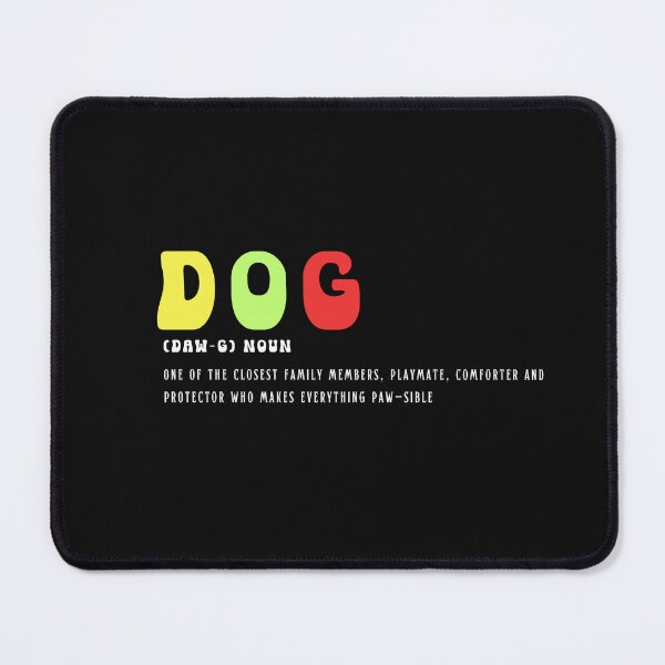 Item preview, Dog Definition Typography designed and sold by thedazzlingmonk.