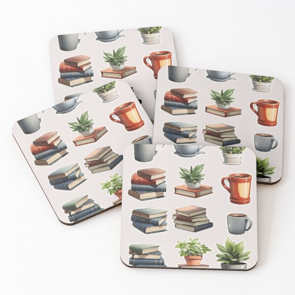 Item preview, Bookish Pack: Aesthetic Designs with Coffee and Plants. designed and sold by InspirationElli.
