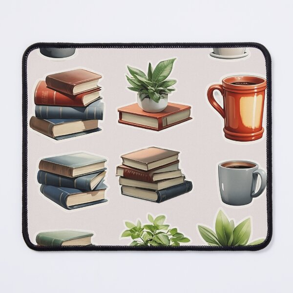 Item preview, Bookish Pack: Aesthetic Designs with Coffee and Plants. designed and sold by InspirationElli.