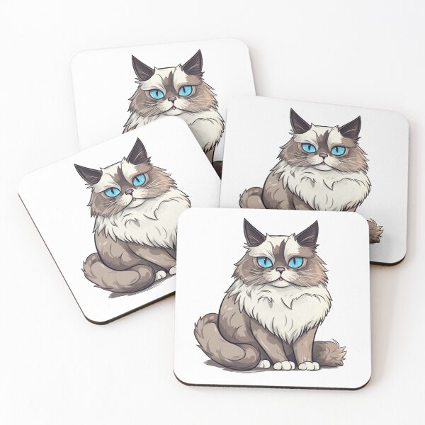 Item preview, Ragdoll Cat Tee - Whimsical Artwork for Playful Feline designed and sold by DooodleGod.