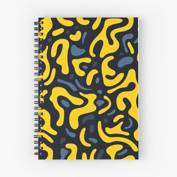 Item preview, Yellow and blue art. deco – NEUROGRAPHY PATTERN 01 designed and sold by MadamPaperHazel.