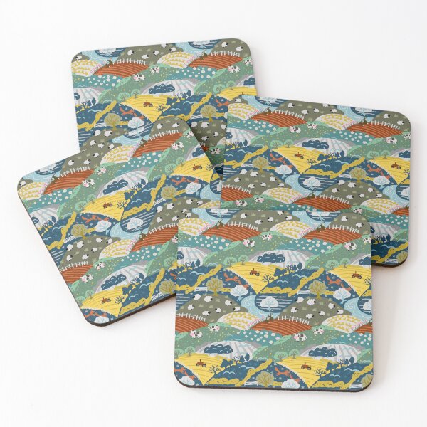 Item preview, Vintage Farm Scene Repeat Pattern designed and sold by NattyDesigns.